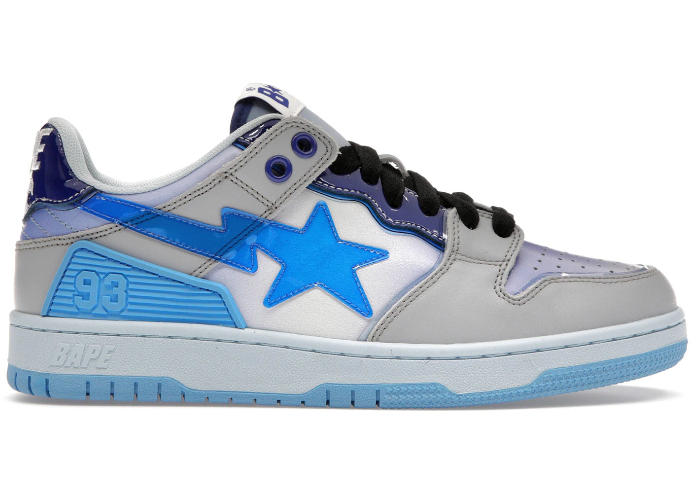 A Bathing Ape Bape SK8 Sta Blue White - Preowned