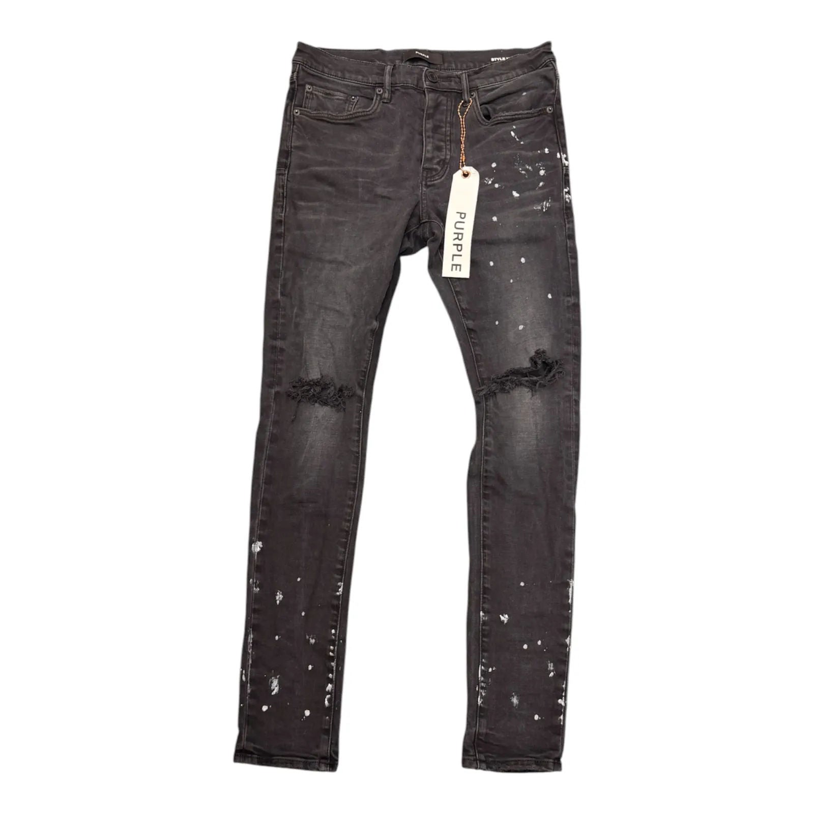 Purpe Brand Paint Slatter Jean (Washed Black) - Preowned