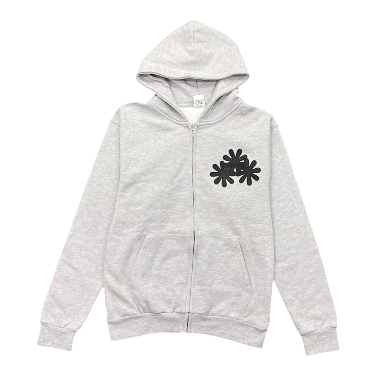 Carpe Vestem Patch Zip Up Hoodie (Grey/Black)