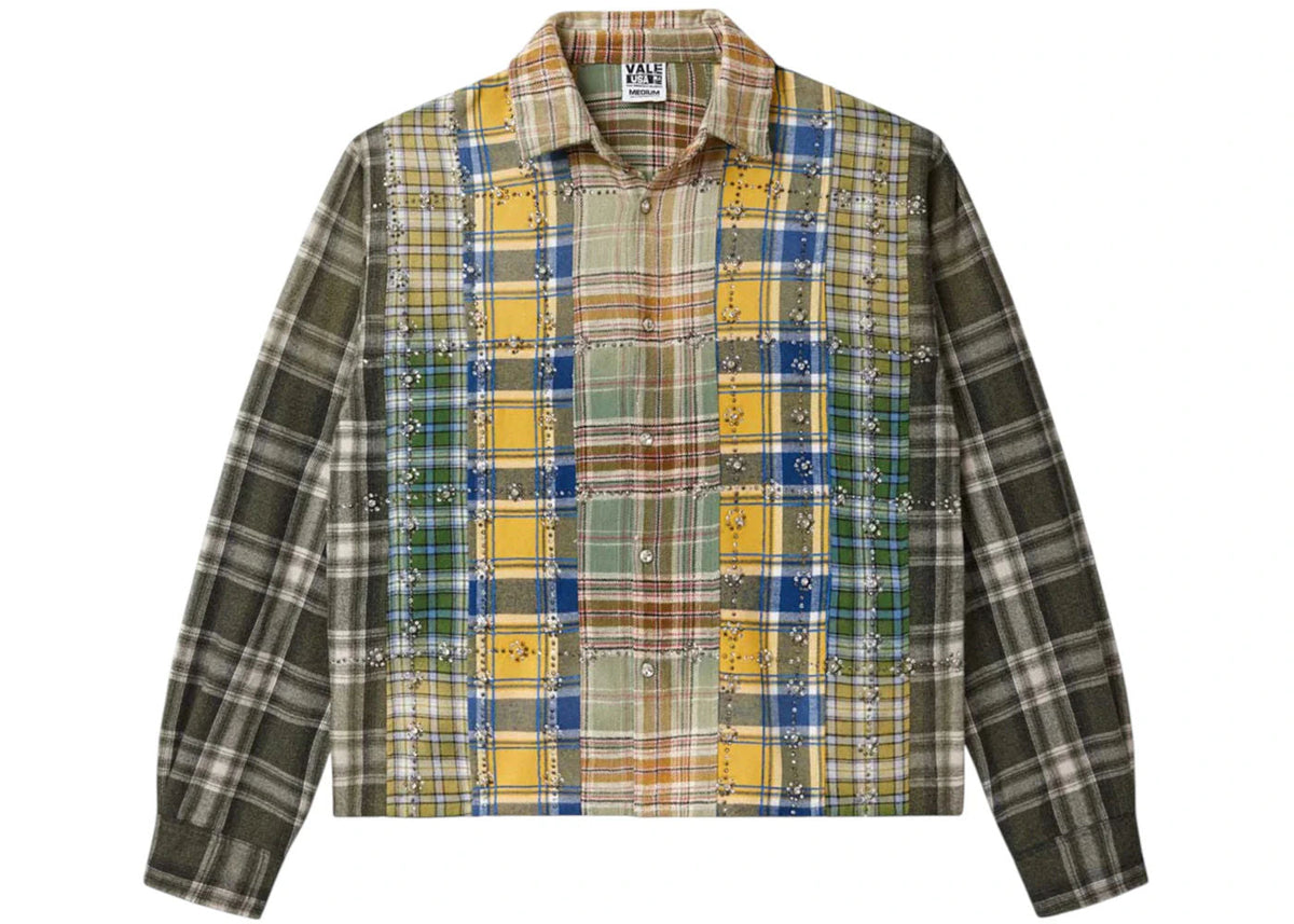 Vale Forever Earth Day L/S Flannel Green/Patchwork - Preowned