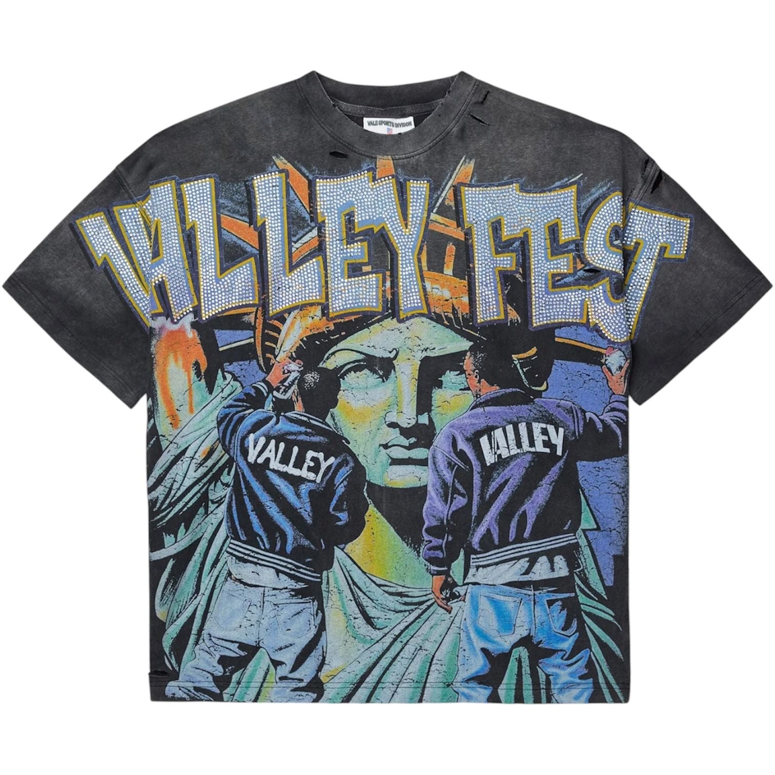 Vale Forever Bling Graffiti Tee (Black)