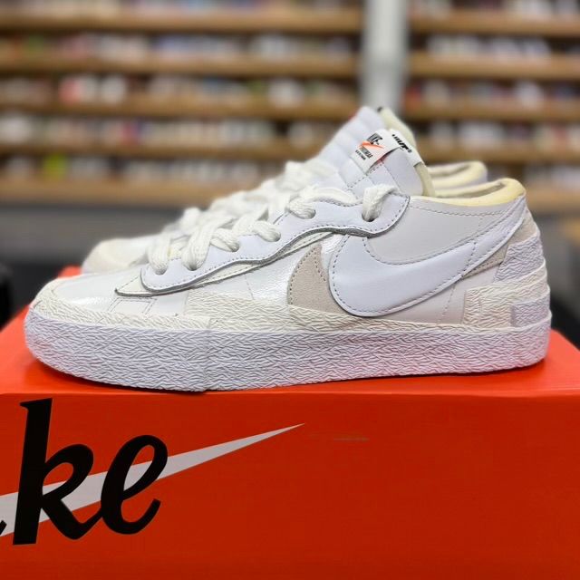 Nike Blazer Low sacai White Patent Leather - Preowned