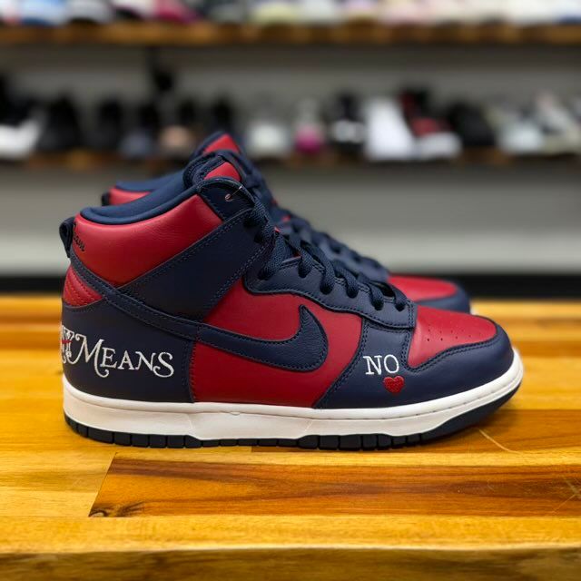 Nike SB Dunk High Supreme By Any Means Navy - Preowned