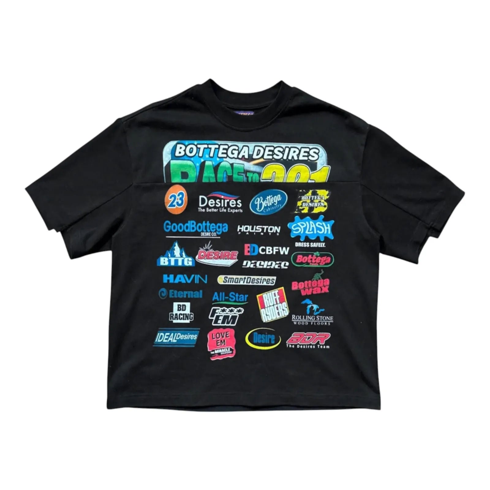 Bottega Desires Race Tee Black