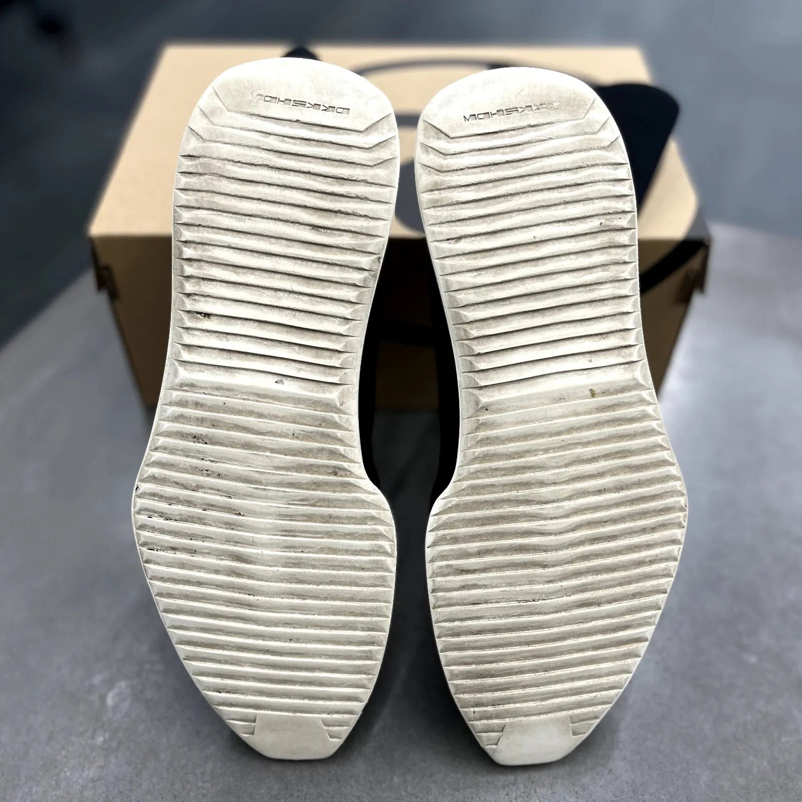 Rick Owens DRKSHDW Runner Stretch Sock Black Milk - Preowned