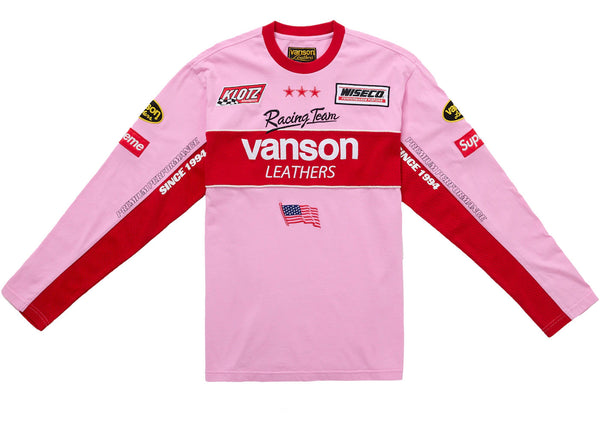 Supreme Vanson Leathers L/S Top Pink
