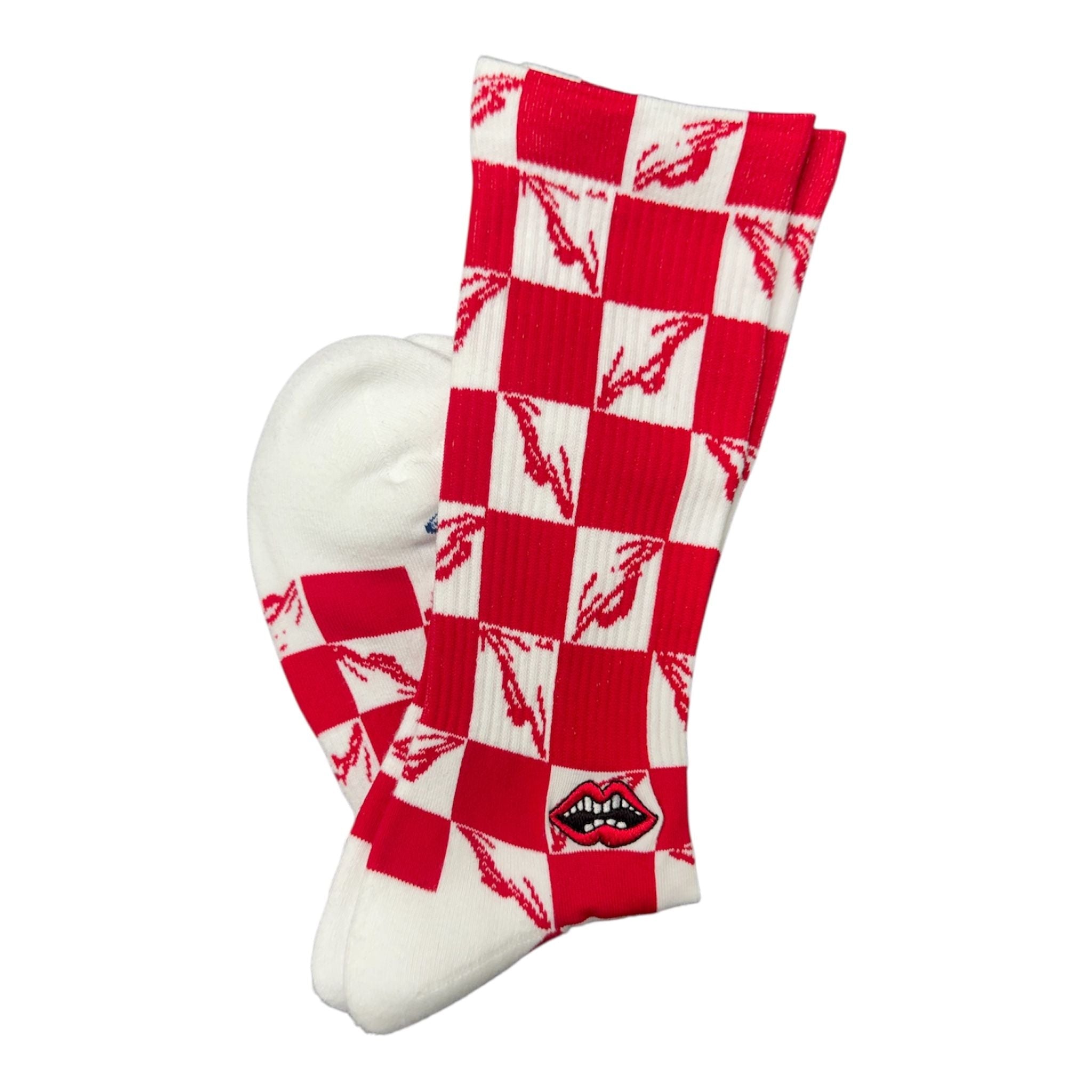 Chrome Hearts Matty Boy 99 Eyes Socks (Red)