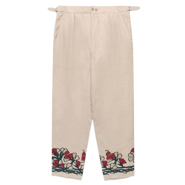 Bode Garden Lattice Trouser (Cream)