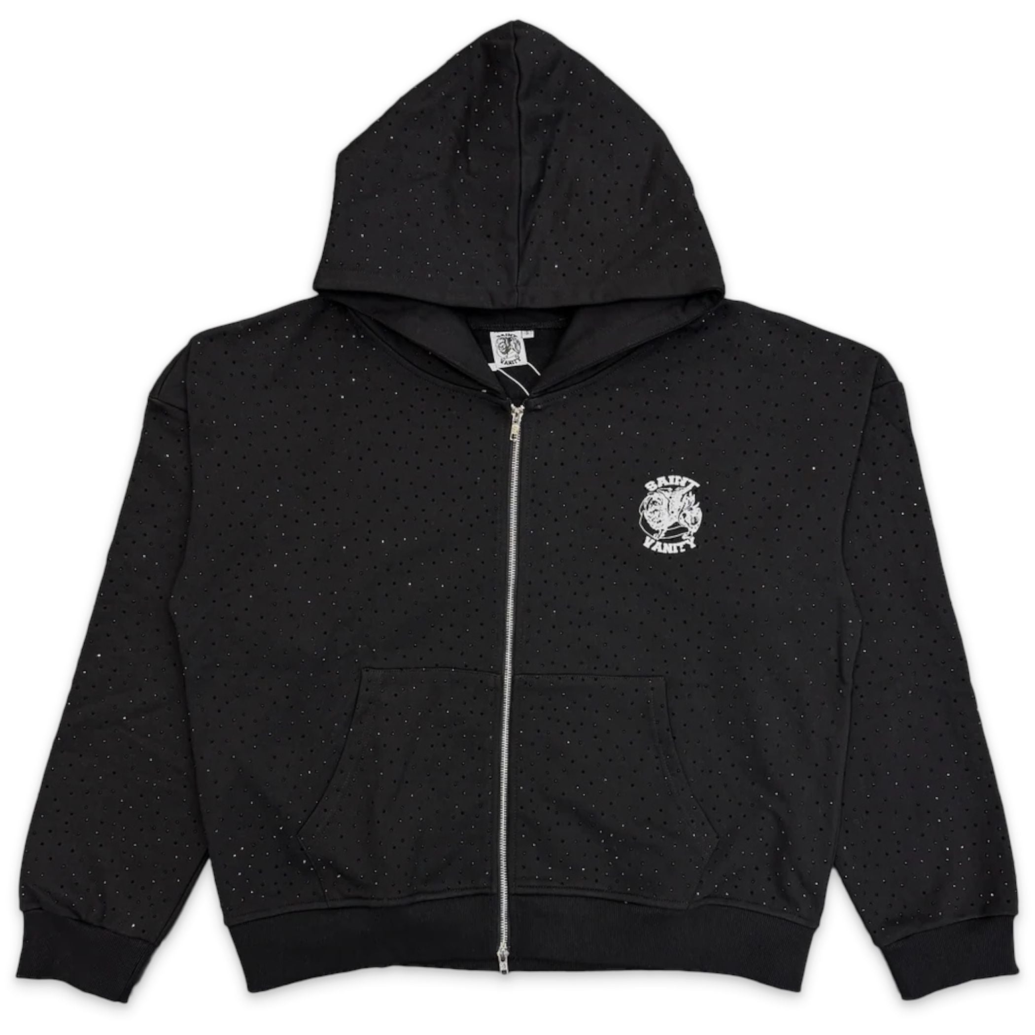 Saint Vanity VVS Zip Up Hoodie (Black)