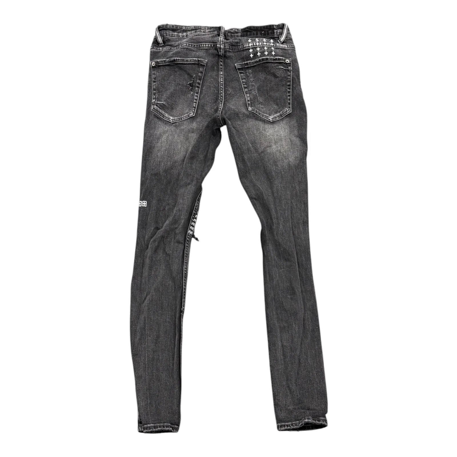 Ksubi Van Winkle Angst Plateis Jean (Grey) - Preowned