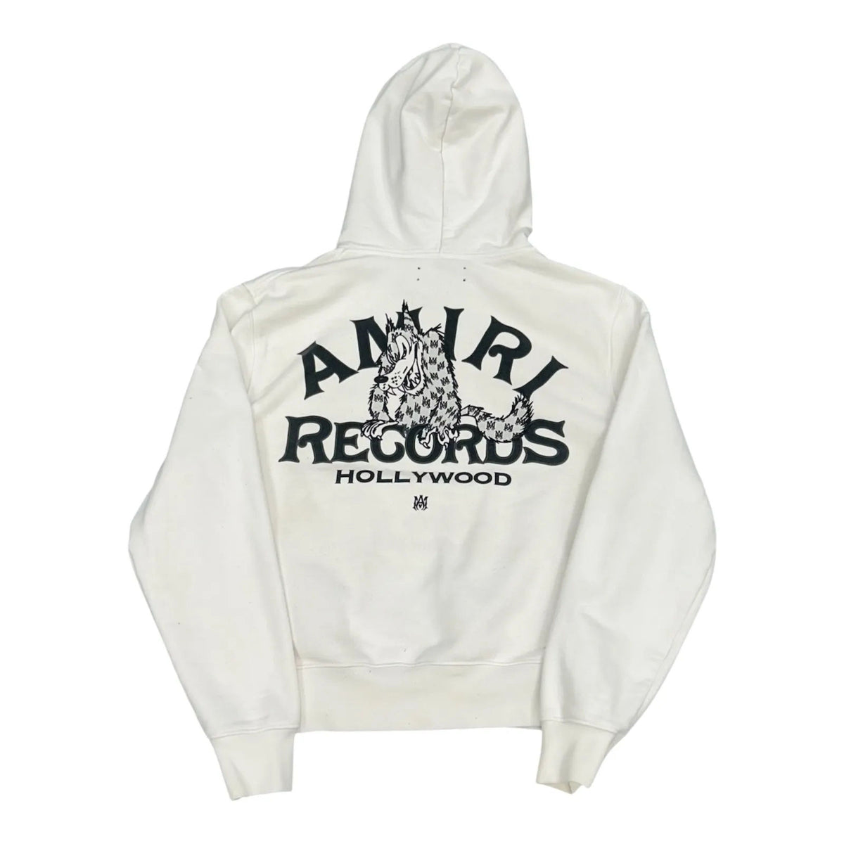 Amiri Records Wolf Hoodie (White) - Preowned