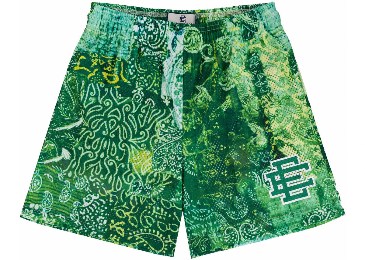 Eric Emanuel EE Basic Short Neon Green Paisley - Preowned