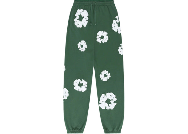 Denim Tears The Cotton Wreath Sweatpants Green - Preowned