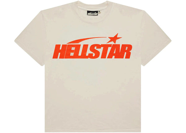 Hellstar Classic Tee (Gel Print) (White/Orange)