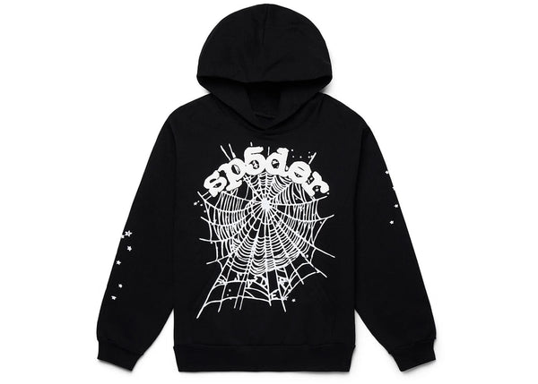 Sp5der OG Web Hoodie Black - Preowned