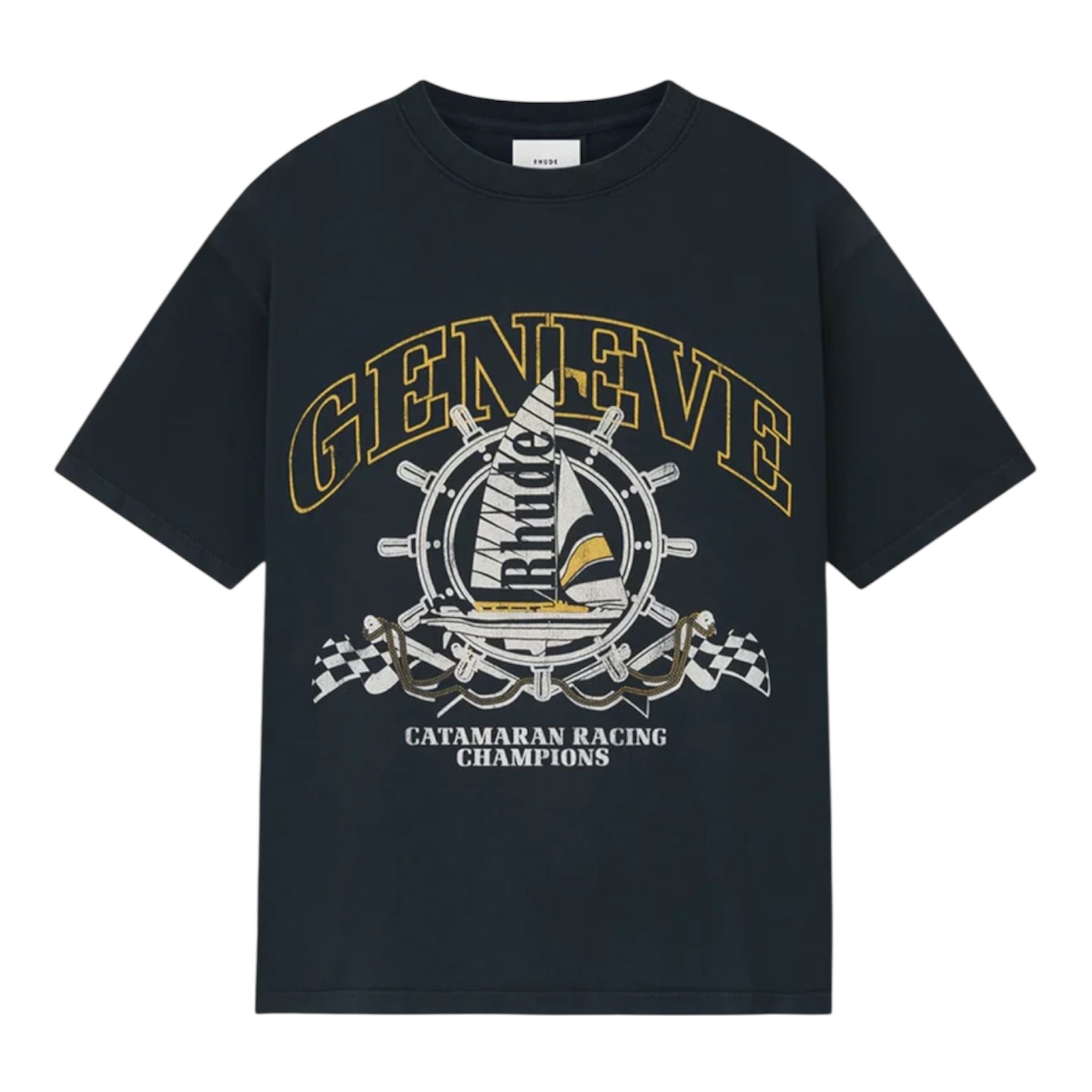 Rhude "Geneve Catamaran" Tee (Vintage Black)