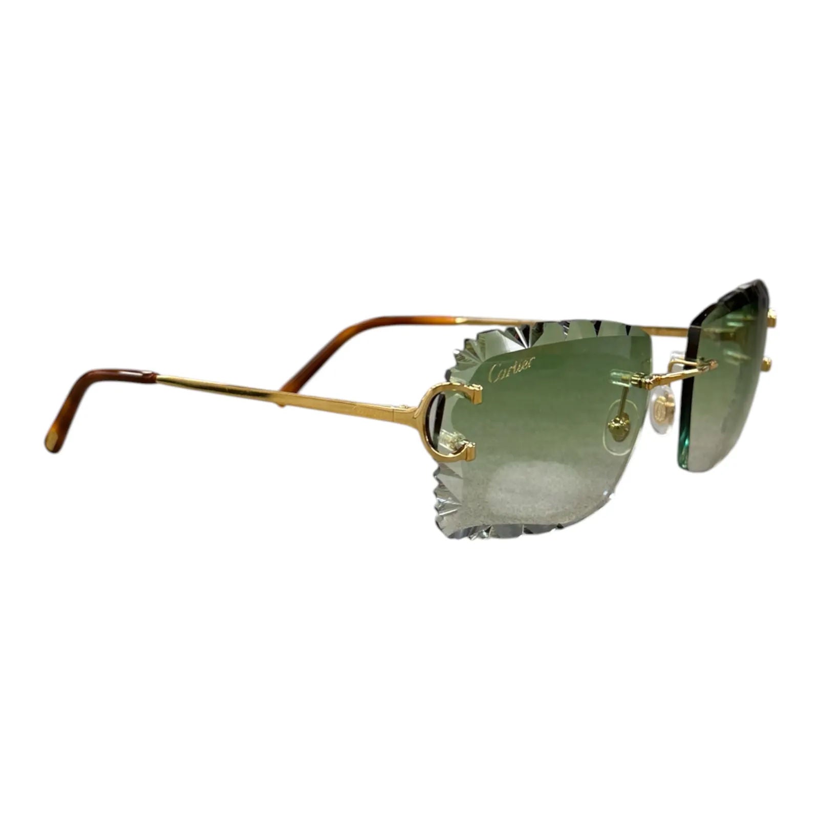 Cartier Glasses (C Wires/Green Graident Diamon Cut Lenses) + Extra Lenses