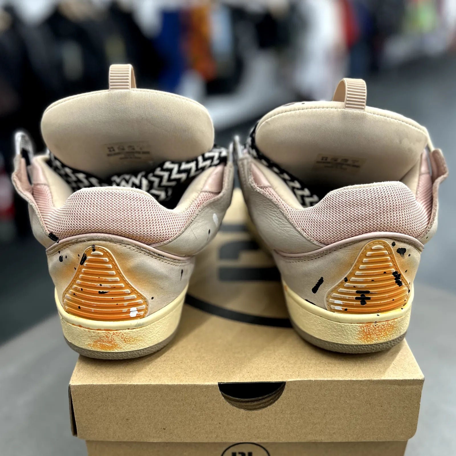 Lanvin Leather Curb Gallery Dept. Pale Pink Multi - Preowned