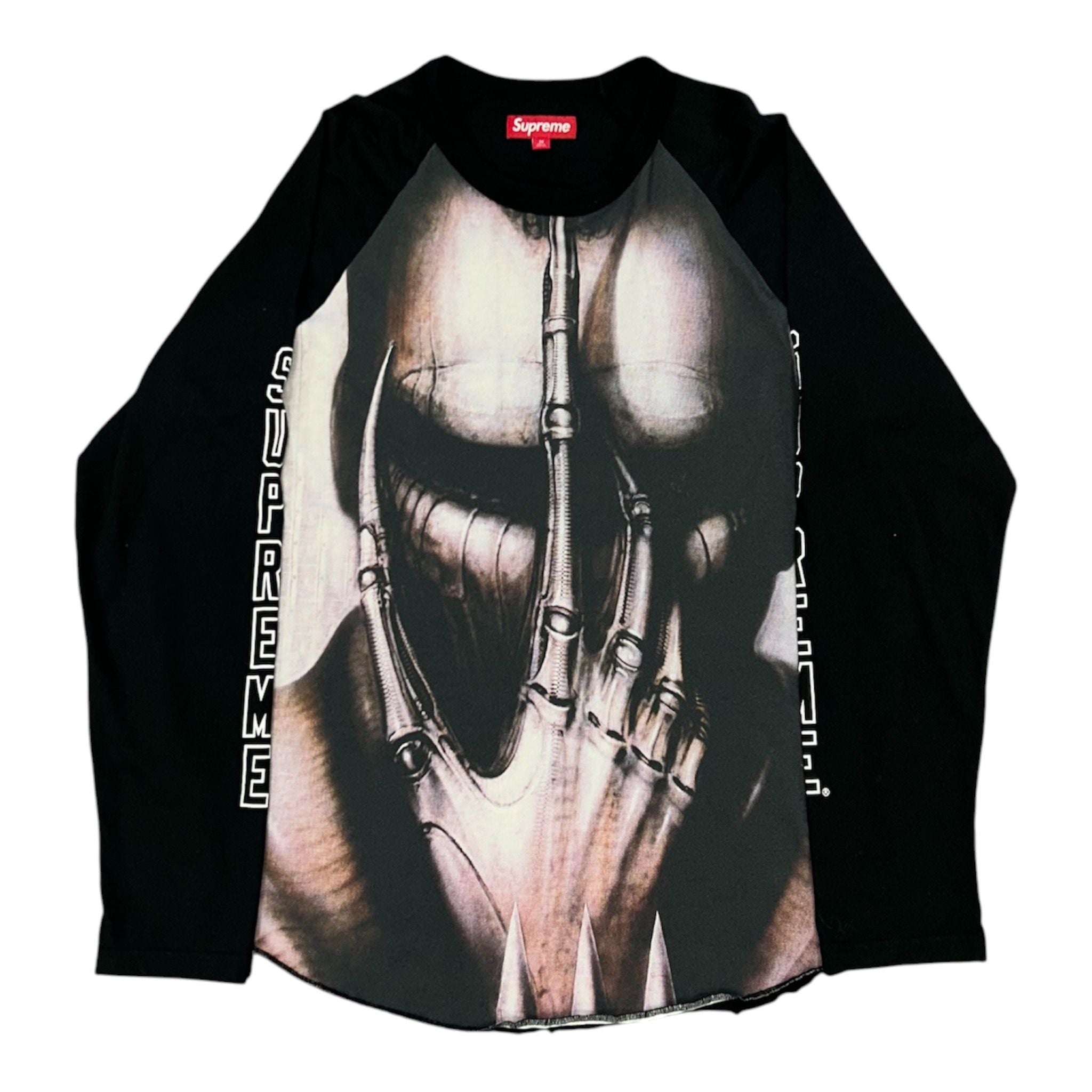 Supreme H.R. Giger Raglan L/S Top Black - Preowned