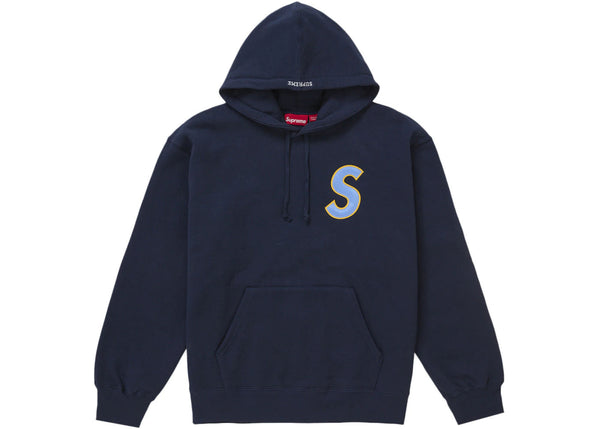 Supreme S Logo Hooded Sweatshirt (SS25) Navy