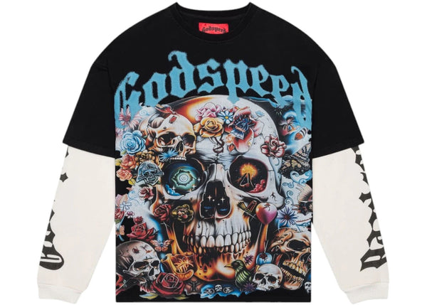 Godspeed Eternal Dream Layered Tee Black Wash - Preowned