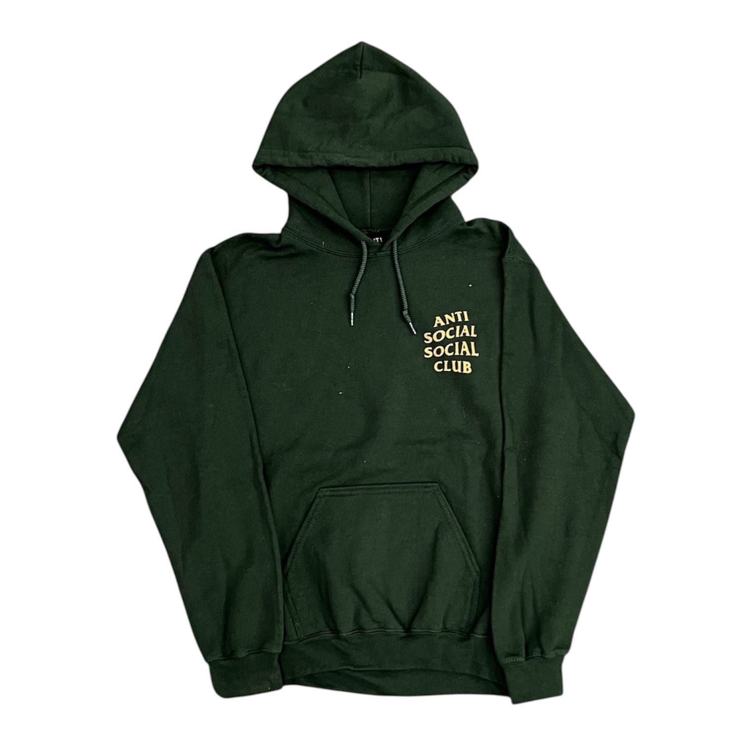 Anit Social Social Club Hoodie Drop Pin (Green) - Preowned
