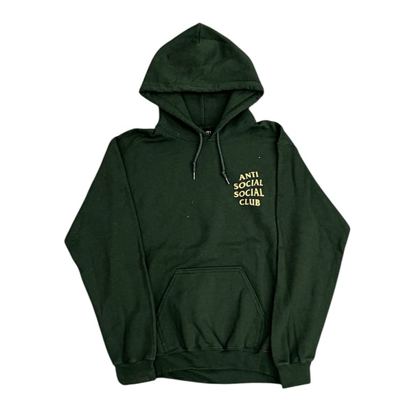 Anit Social Social Club Hoodie Drop Pin (Green) - Preowned