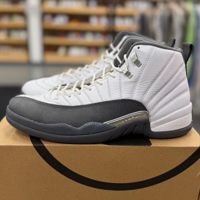Jordan 12 Retro White Dark Grey - Preowned