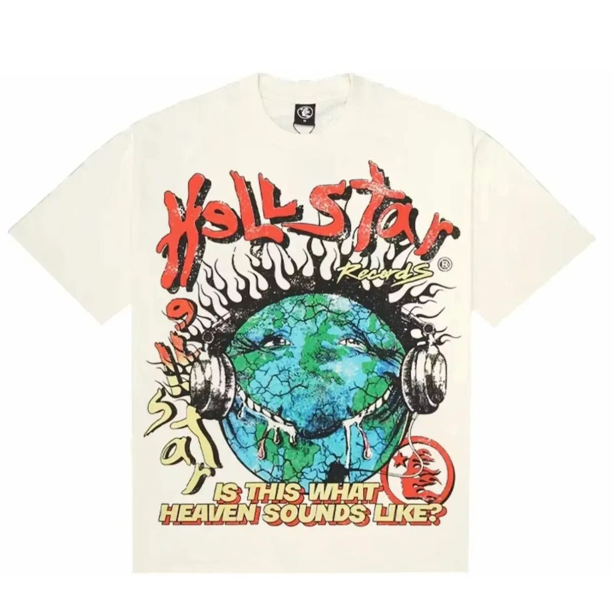 Hellstar Heaven On Earch Tee (Cream) - Preowned