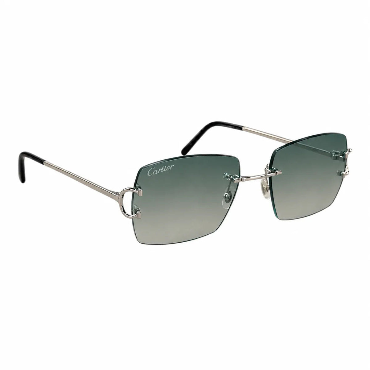 Cartier C Wire Sunglasses (Blue Lense) - Preowned