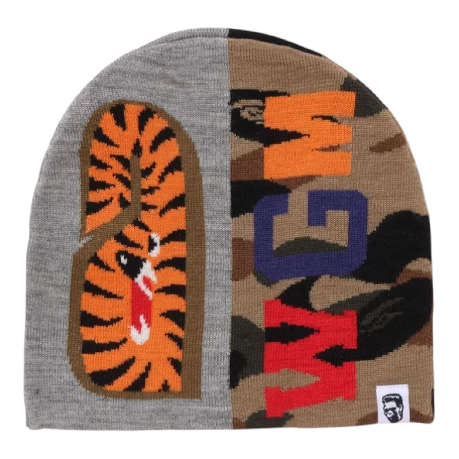Bape 1st Camo Shark Knit Cap (Grey)