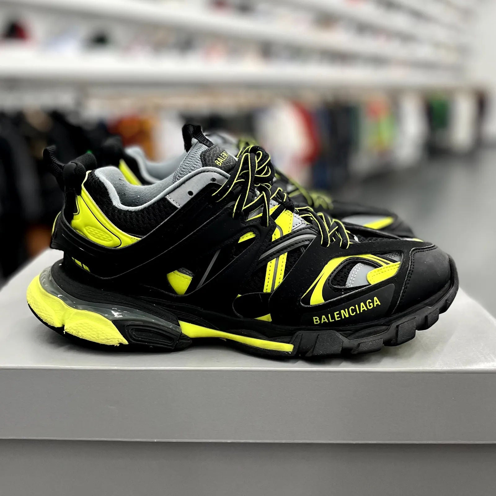 Balenciaga Track Black Neon Yellow - Preowned