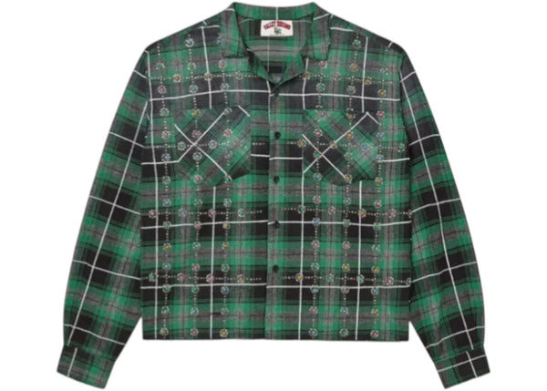 Vale Forever Grinch Gems L/S Flannel Green