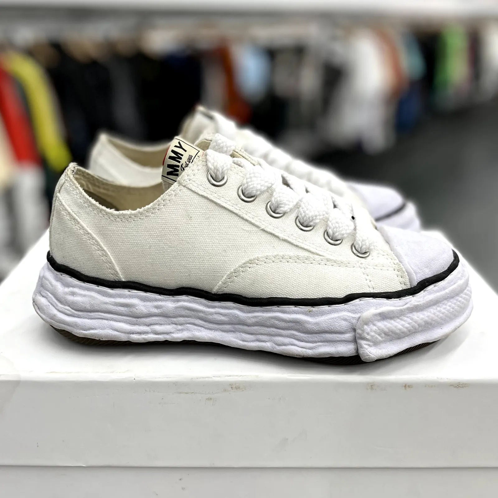 Maison Mihara Yasuhiro Peterson OG Sole Canvas Low White - Preowned