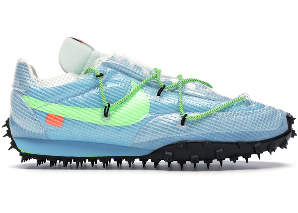 Nike Waffle Racer Off-White Vivid Sky (Women's) - Preowned