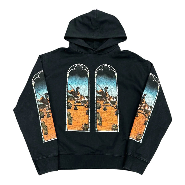 Who Decides War x EST Gee Stained Glass Hoodie Black - Preowned