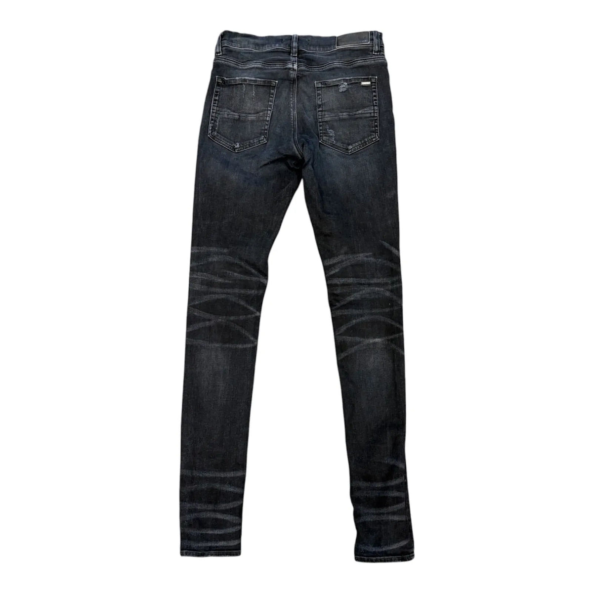 Amiri Mx1 Blue Leather Patch (Black/Blue) - Preowned