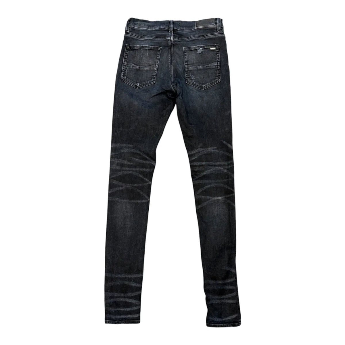 Amiri Mx1 Blue Leather Patch (Black/Blue) - Preowned