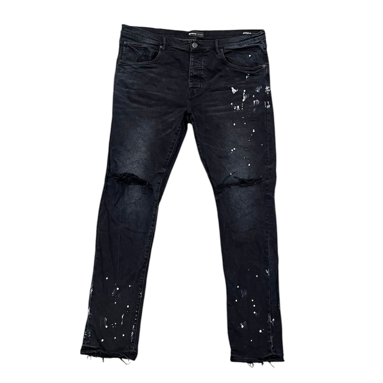 Purple Brand P.001 Jeans (Black Paint Splatter) - Preowned