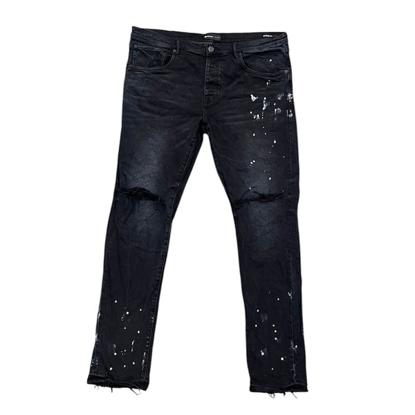 Purple Brand P.001 Jeans (Black Paint Splatter) - Preowned