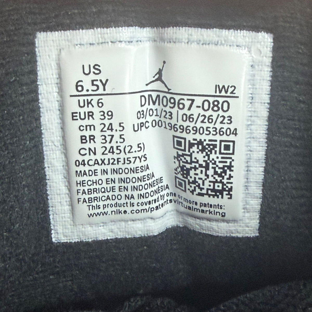 Jordan 3 Retro Fear Pack (2023) (GS) - Preowned
