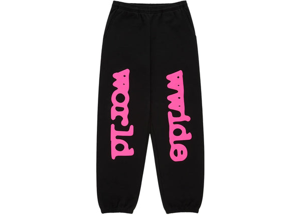 Sp5der Beluga Angel Number Sweatpant Black