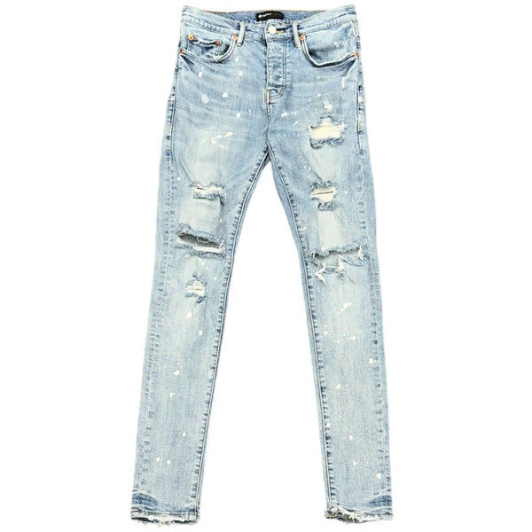 Purple Brand P.001 Distressed Jeans (Light Wash) - Preowned