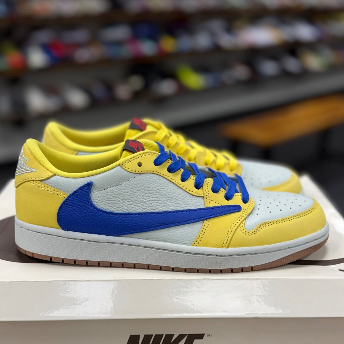 Jordan 1 Retro Low OG SP Travis Scott Canary (Women's) - Preowned