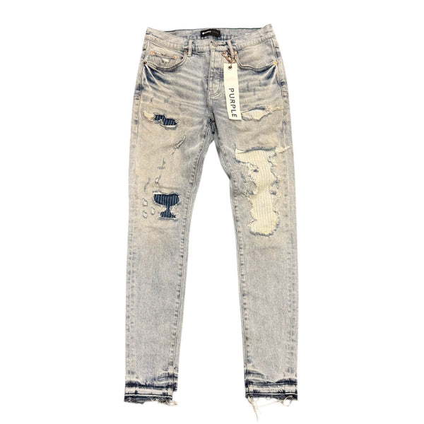 Purple Brand Stitch Patch Jean (Light Indigo) - Preowned