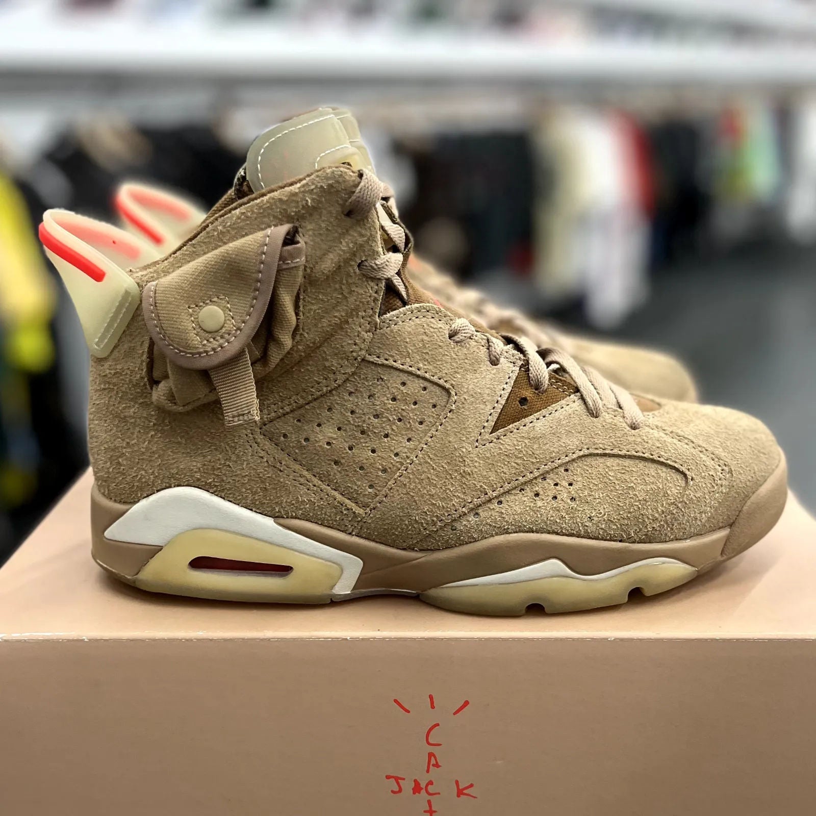 Jordan 6 Retro Travis Scott British Khaki - Preowned