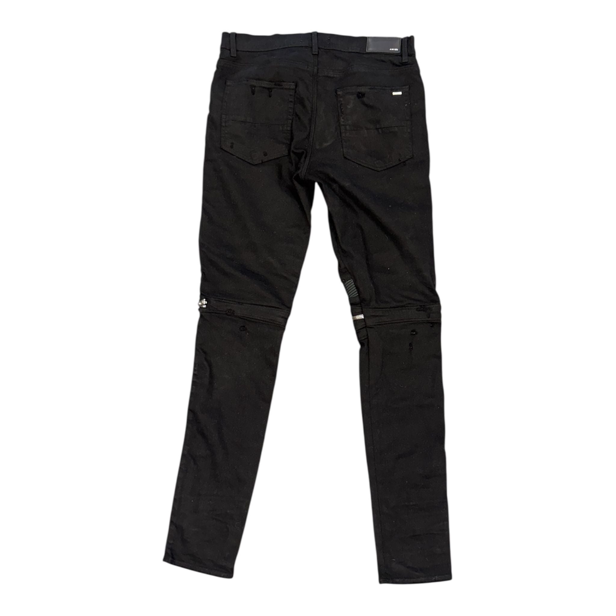 Amiri Mx 2 Biker Zip Jeans (Black) - Preowned