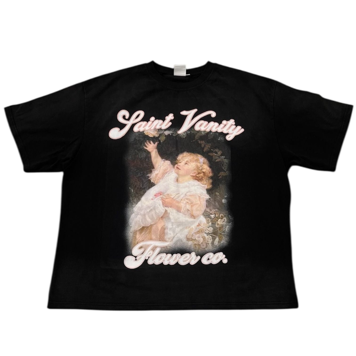 Saint Vanity Flower Girl Tee (Black) - Preowned