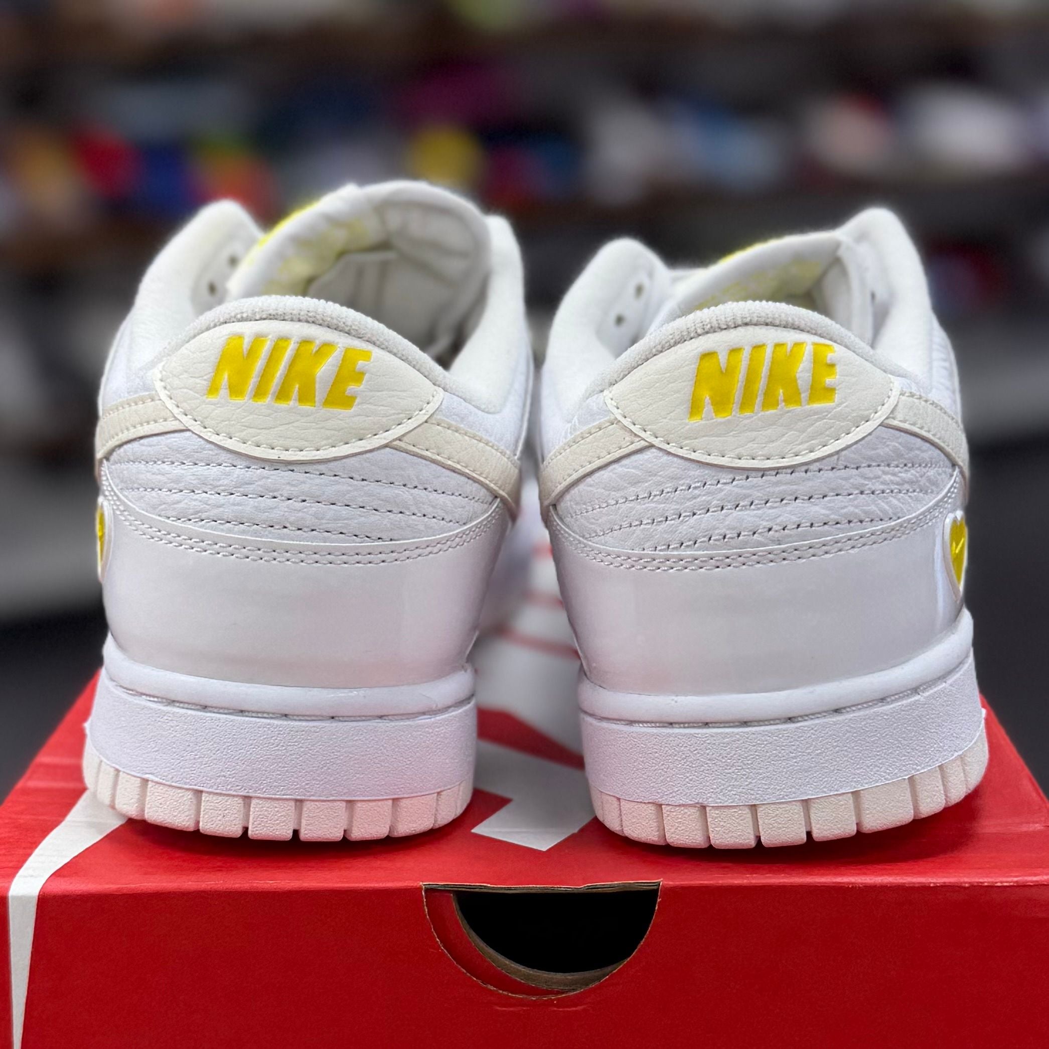 BRAND NEW STEAL - Nike Dunk Low Valentine's Day Yellow Heart (Women's)