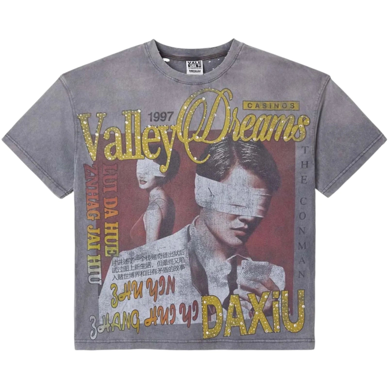 Vale Forever Charcoal Casino Bling Tee (Grey) - Preowned